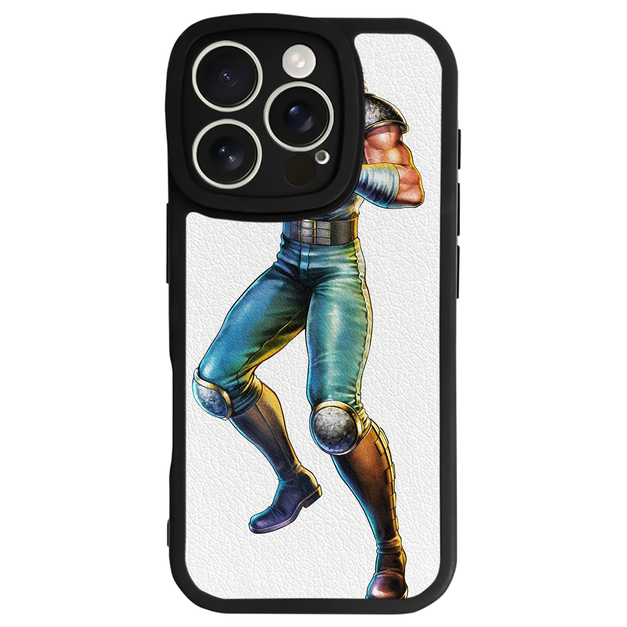 （画像用） 北斗の拳 Fist of the North Star 【iPhone 16シリーズ対応】シリコンスマホケース（レザー調） 材質：シリコン